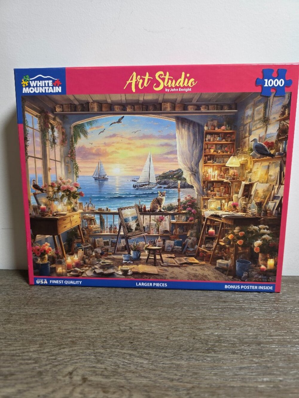 Art Studio - 1000 Piece Jigsaw Puzzle by White Mountain 2024